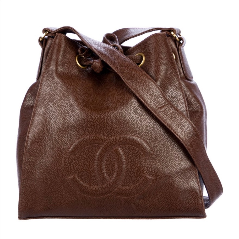 Authentic Vintage CC Chanel Bucket Bag